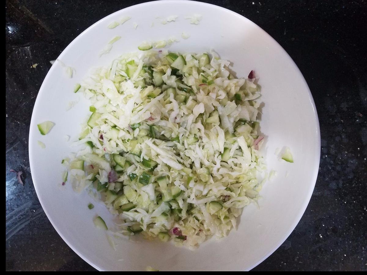 Cabbage Cucumber Salad