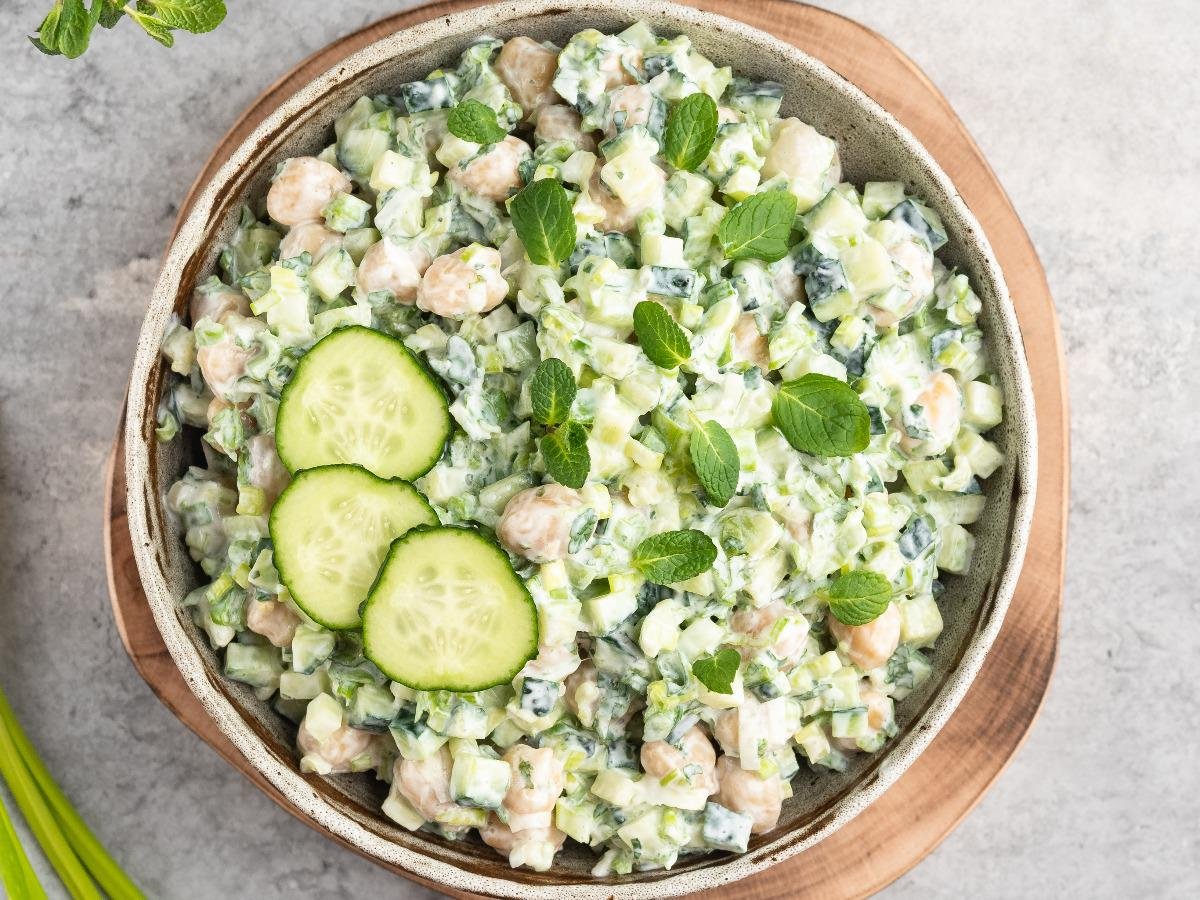 Chickpea, Walnut, & Cucumber Yogurt