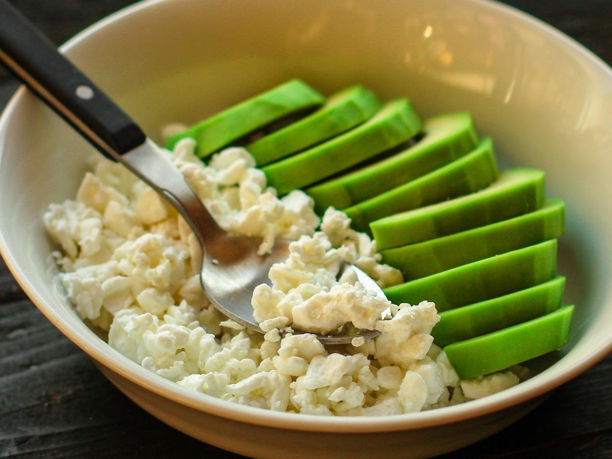 Cottage Cheese and Avocado