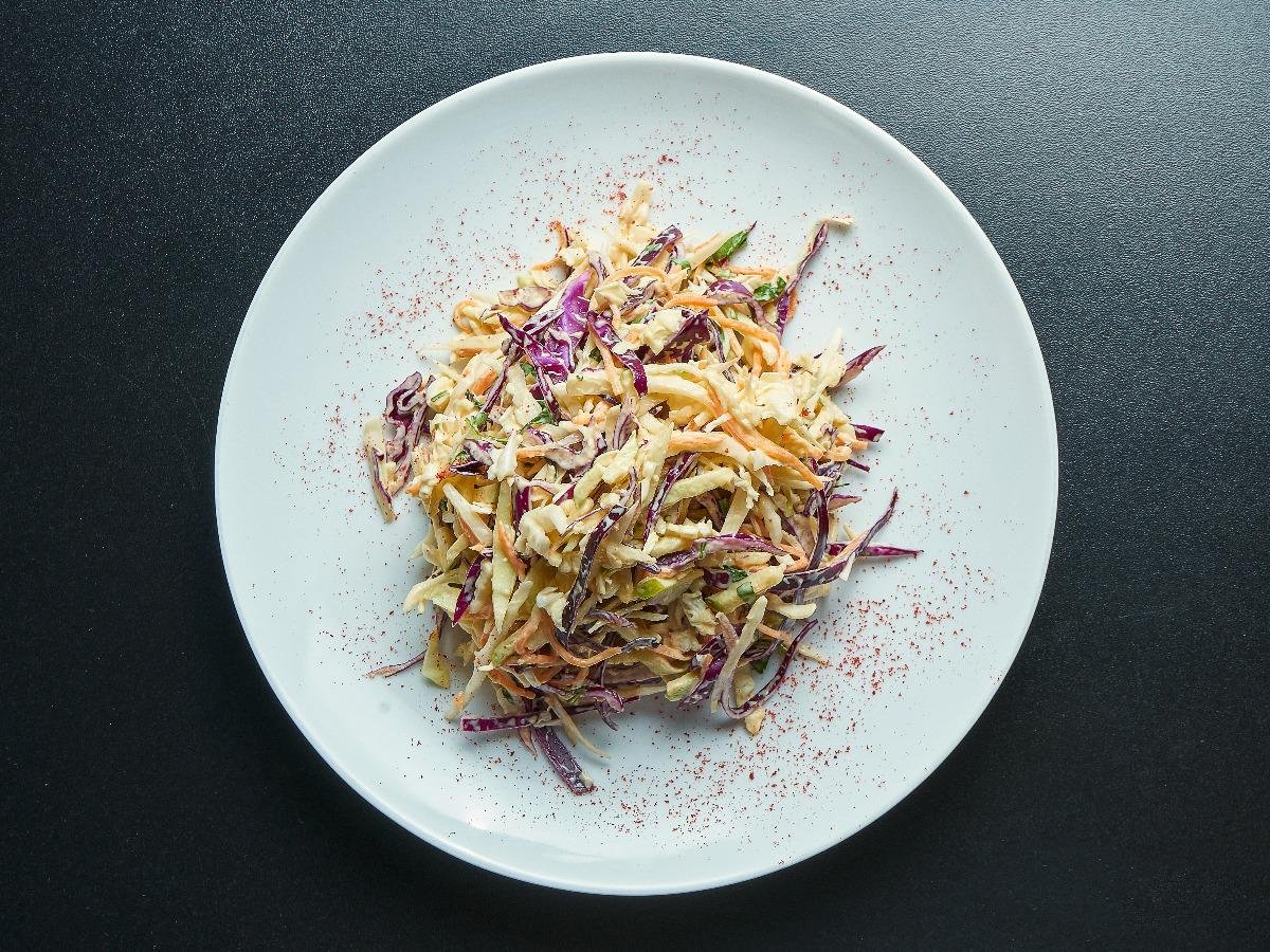 Curried Cabbage and Carrot Slaw