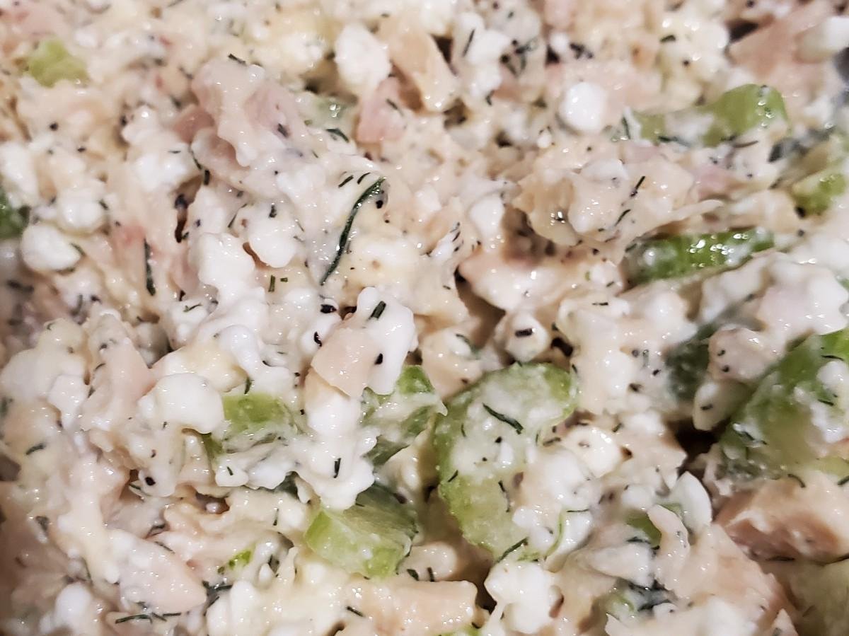 Dijon, Dill, and Cottage Cheese Tuna Salad