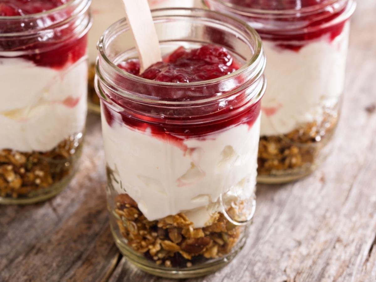 Greek Yogurt and Jam Parfait