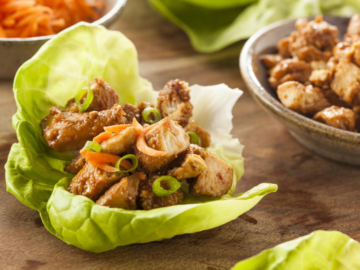 Healthy Chicken Lettuce Wraps