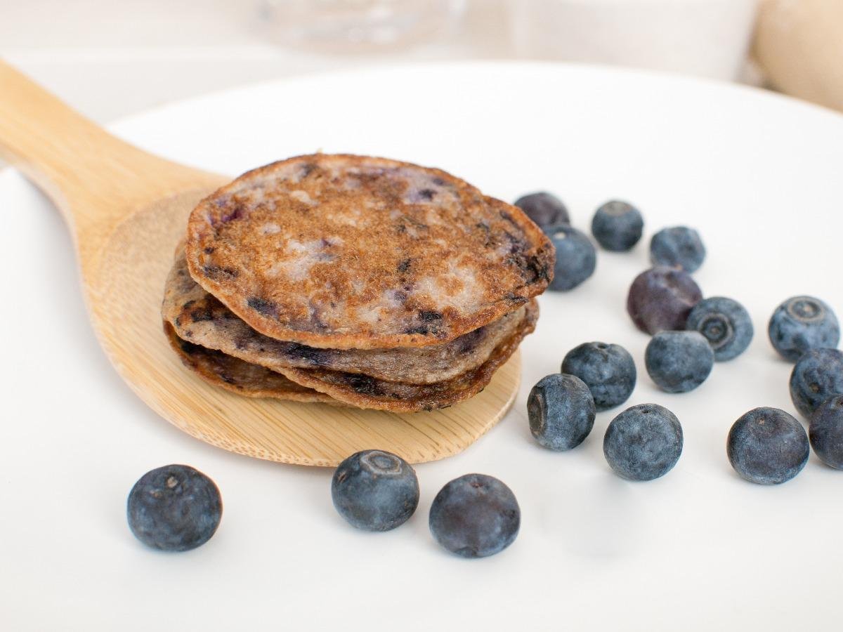 Protein Silver Dollar Blueberry Pancakes