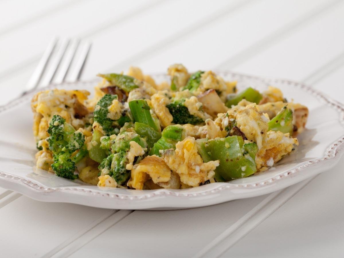 Scrambled Eggs and Broccoli